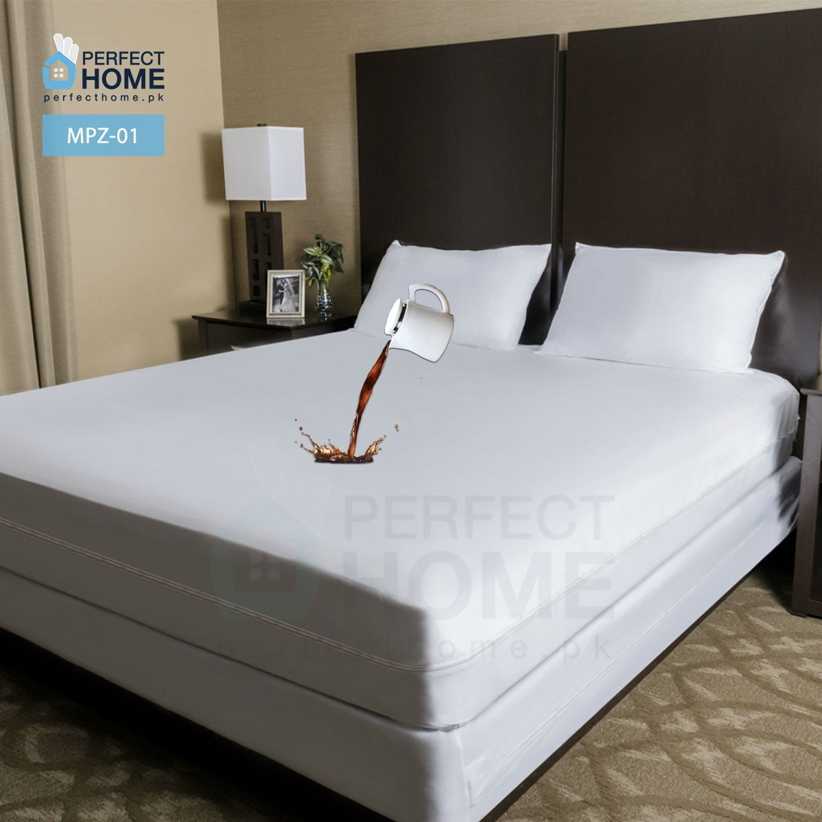 Queen Size Waterproof Mattress Cover - 6-Sided Zippered Encasement For 7-10 Inch Mattresses
