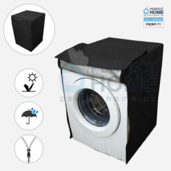 FRONT-black Front Load washing machine cover