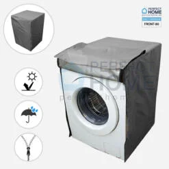 FRONT-grey Front Load washing machine cover
