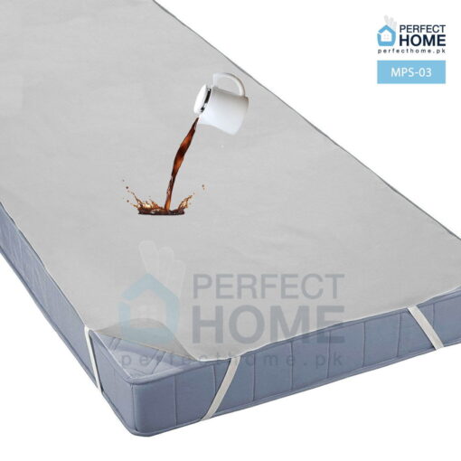 MPS-03 waterproof mattres protector flat sheet grey single