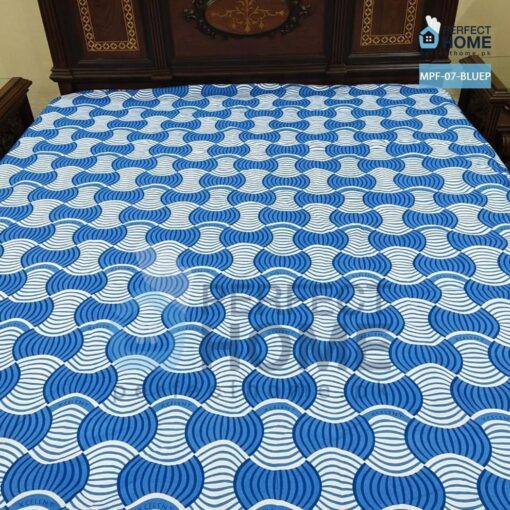 mpf-07 bluep print mattress protector 1